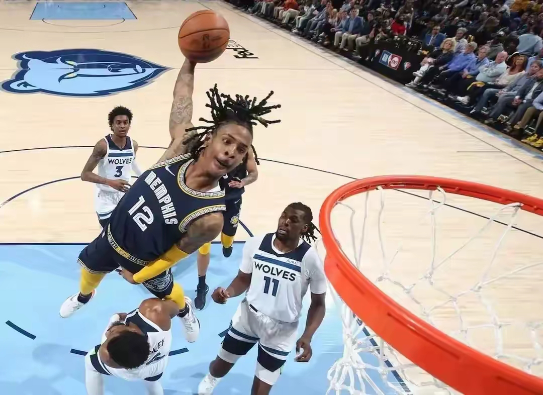 灰熊大胜奇才：莫兰特绝杀领队赢球